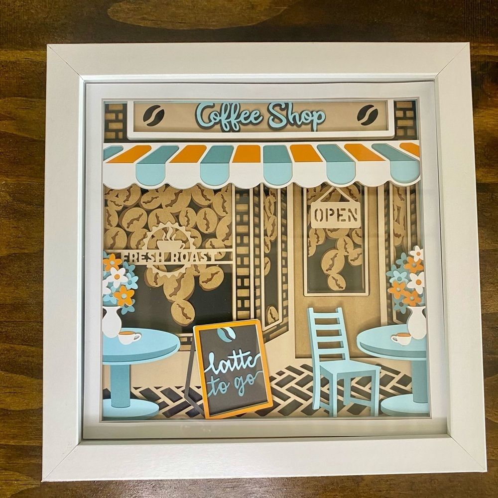 3D Coffee Shop Shadowbox - Picture 5 of 8